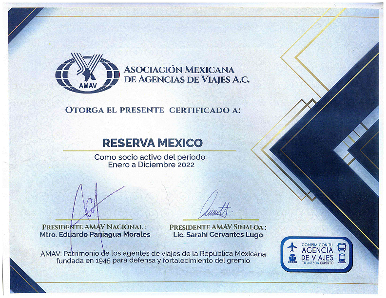 Certificado Amav